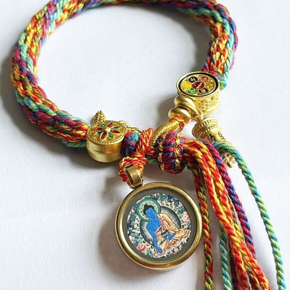 Lection Scripture and Ritual Rice Amulet Compile A Bracelet, Handmade - Picture 2 of 4